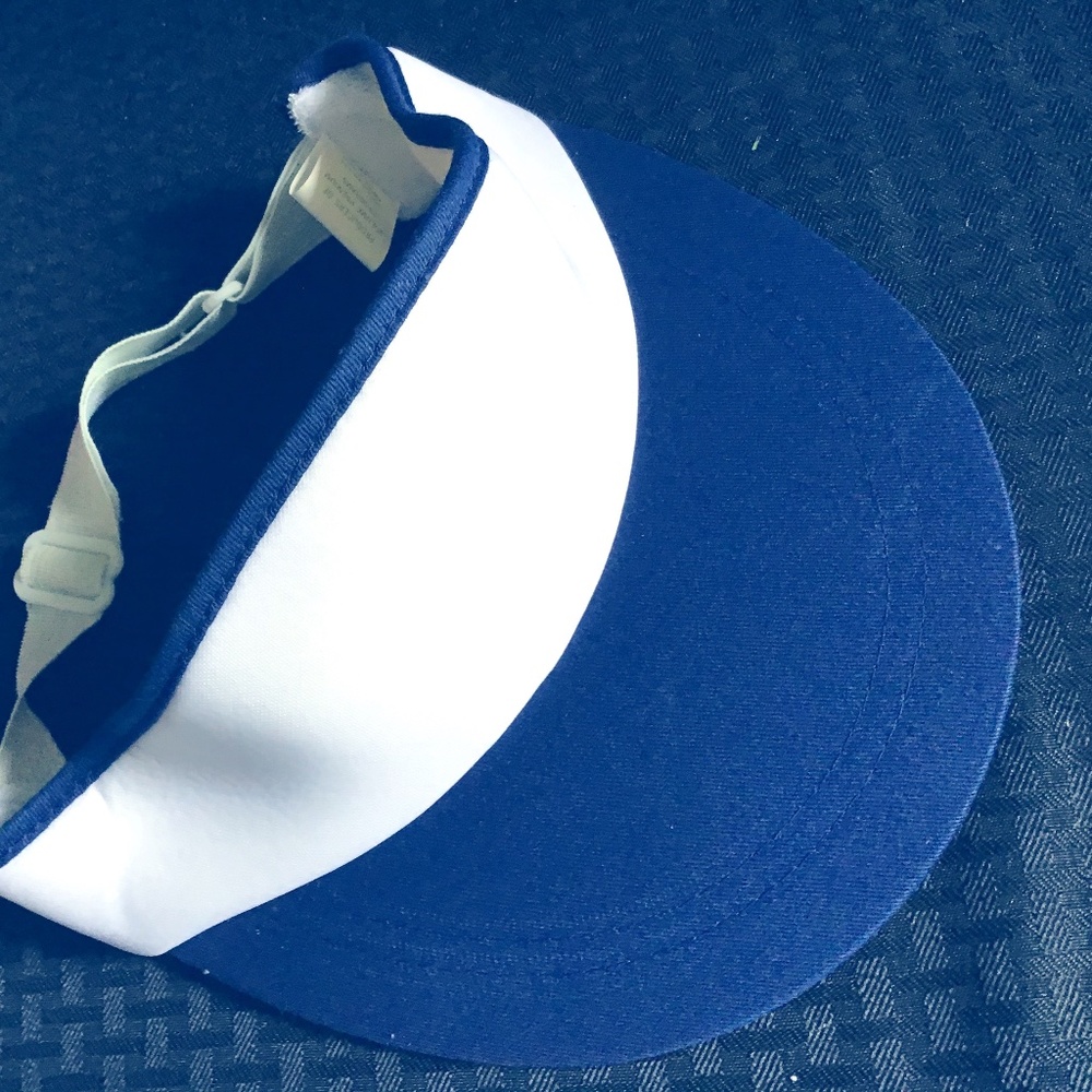 Navy terry cloth Adjustable Visor